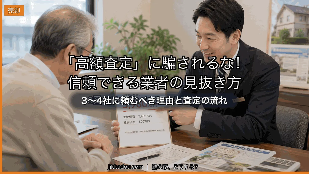 実家の不動産査定、何社に頼む？流れと『高額査定の罠』
