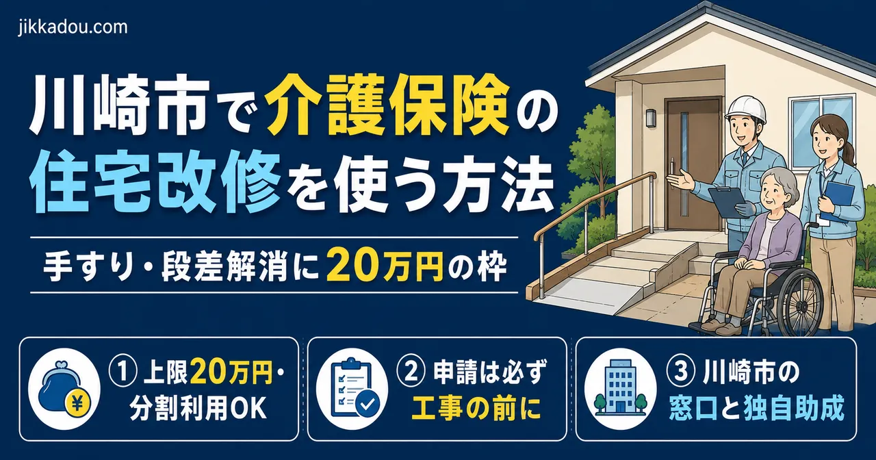【川崎市】住宅改修20万円だけじゃない——別枠100万円を知らずに損する人が多い