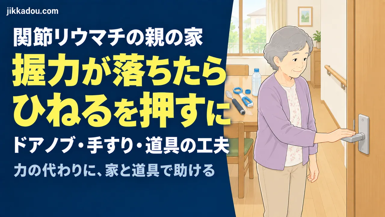 関節リウマチの親の家——握力が落ちたときの工夫