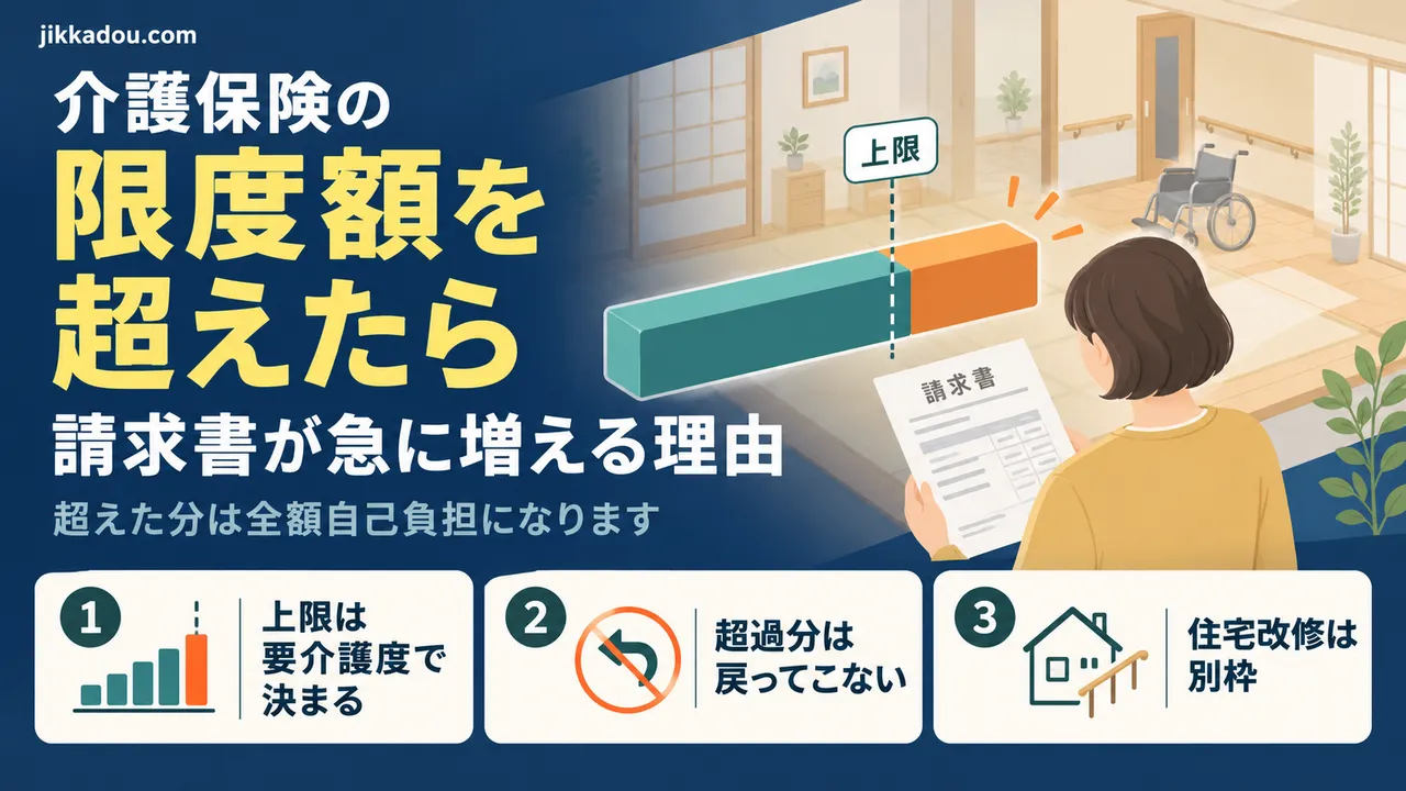 介護保険の限度額を超えたら——請求書が急に増える理由