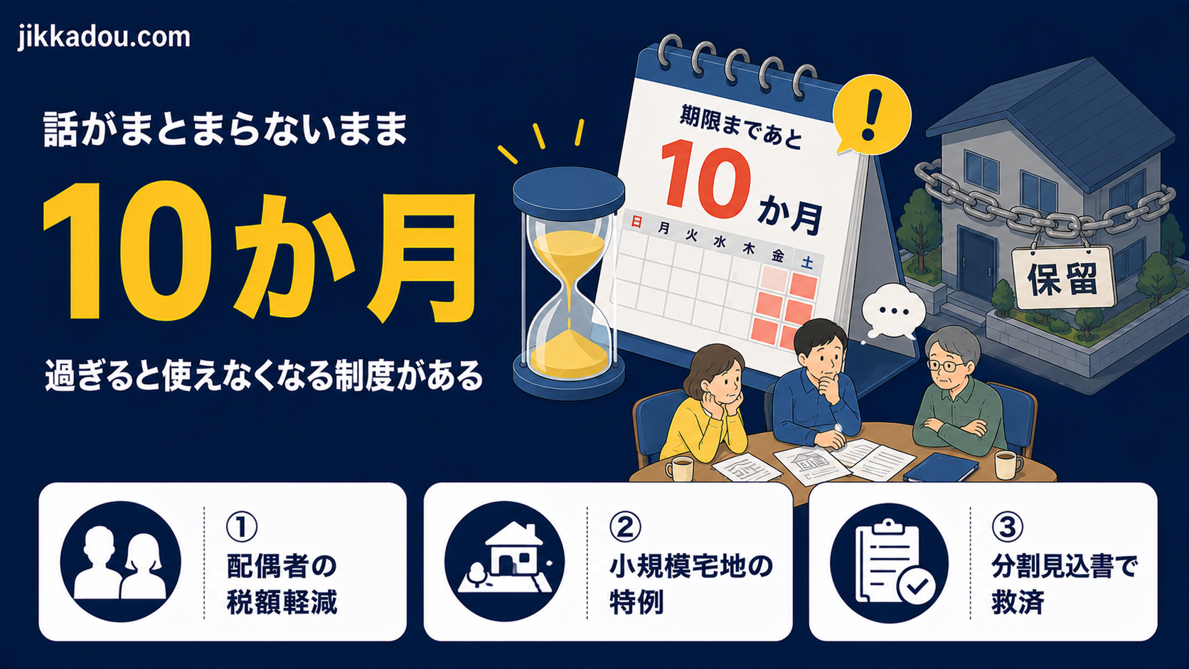遺産分割が終わらないと何を失うか——10か月を過ぎたときの5つの不利益