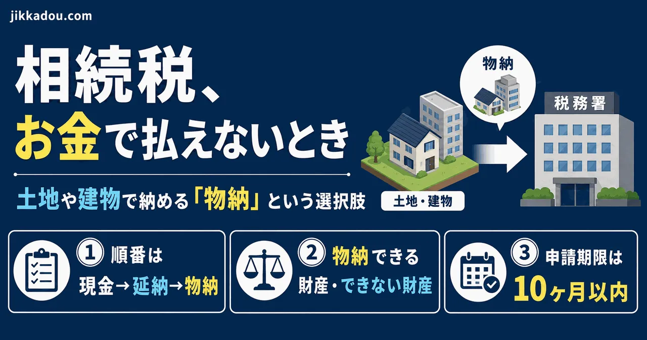 相続税をお金で払えない——土地や建物で納める「物納」という選択肢を知っていますか